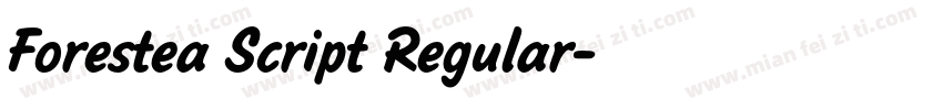 Forestea Script Regular字体转换